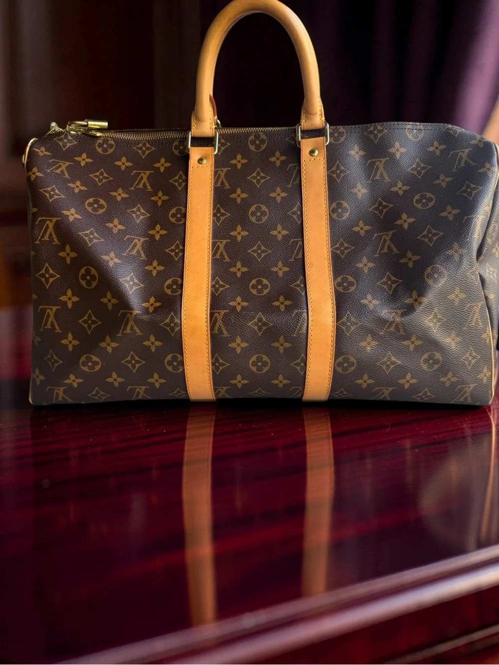 Louis Vuitton Keepall Bandouliere Bag Monogram Canvas 45